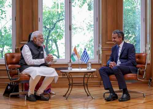 Modi holds talks with Greek PM, decides to upgrade ties to strategic  partnership