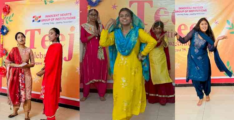 Teej celebrations at Innocent Hearts Group of Institutions, Loharan