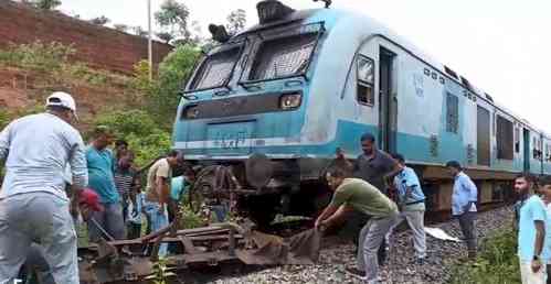 Tripura: Passenger train narrowly escapes accident after hitting stone-laden trolley