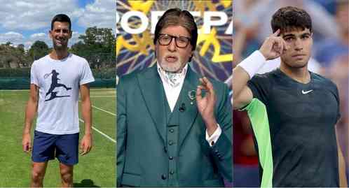 Big B calls Novak Djokovic, Carlos Alcaraz 'terrific players, have great future'