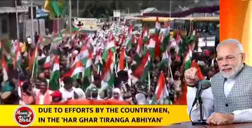 Country saw 'sabka prayaas' as 'har ghar Tiranga abhiyaan' became 'har mann Tiranga': Modi