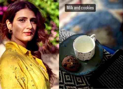 Fatima Sana Shaikh's Sunday treat: 'Milk and chocolate chip cookies'