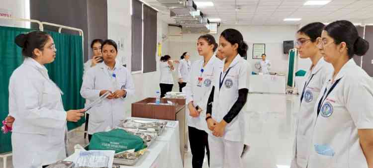 M.Sc Nursing Ist year students organised objective structured clinical examination/ objective structured practical examination