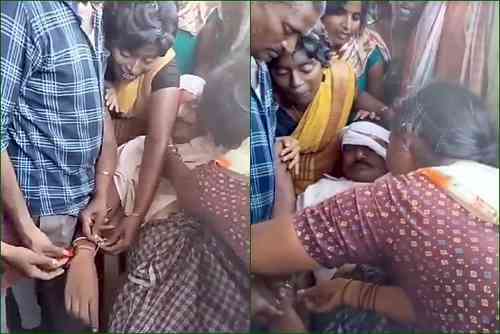 Sister ties rakhi to brother’s body in Telangana