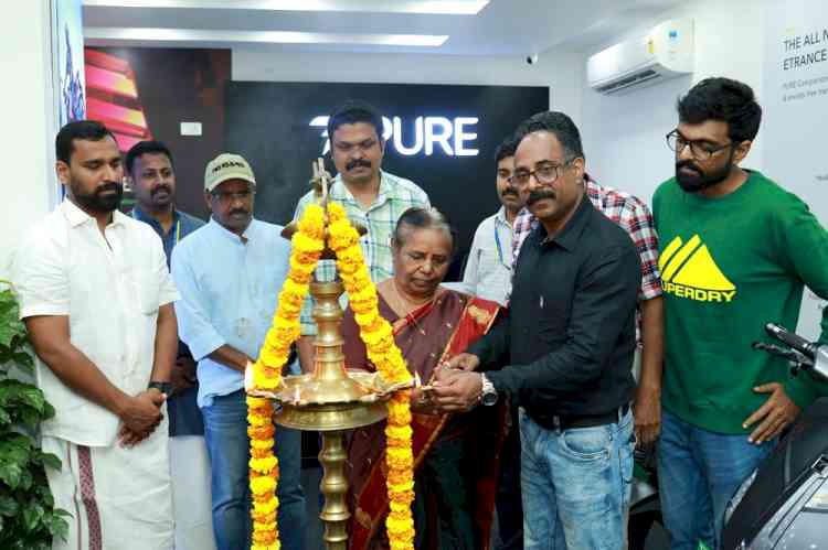 PURE EV launches its newest EV dealership showroom in Calicut