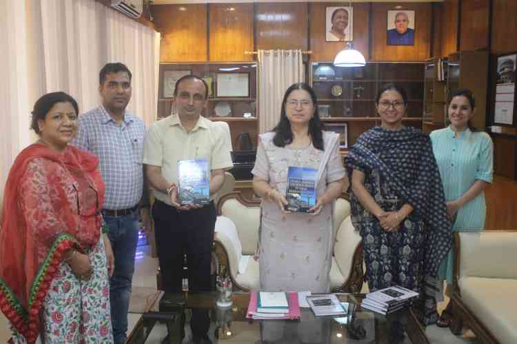 Prof Renu Vig, Vice Chancellor, Panjab University released two books 