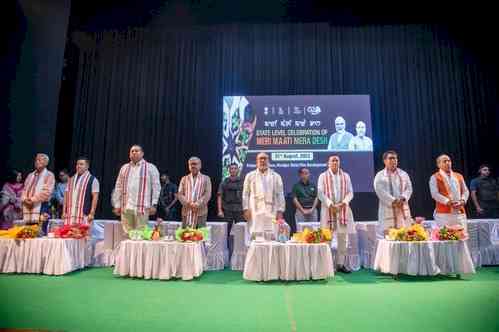 Restive Manipur celebrates 'Meri Maati Mera Desh'