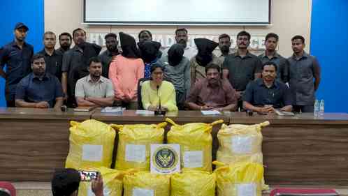 Over 200 kg ganja seized in Telangana, 5 held