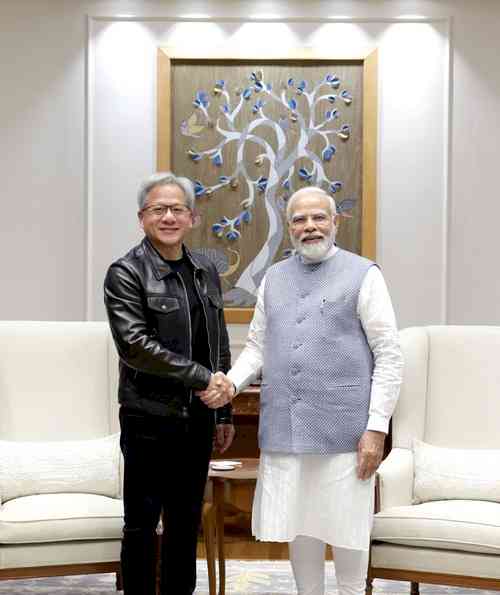 PM Modi meets Nvidia chief Jensen Huang