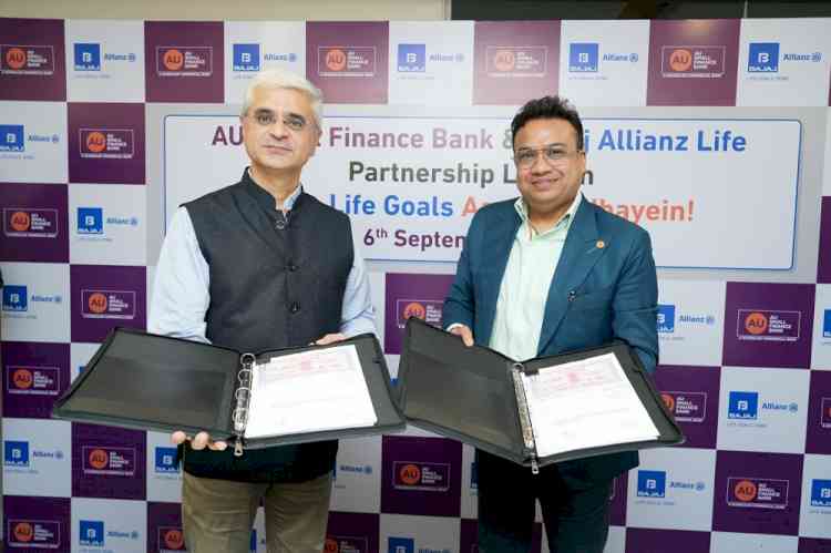 AU Small Finance Bank and Bajaj Allianz Life Insurance enter into strategic partnership