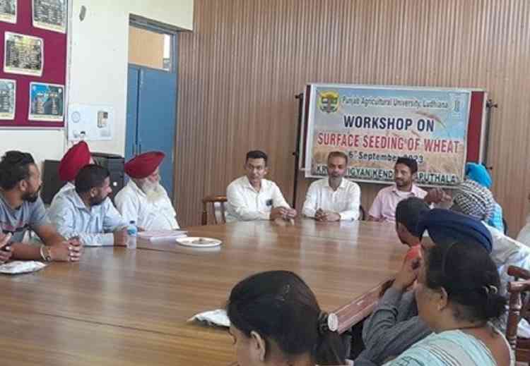 KVK, Kapurthala organised workshop on surface seeding of wheat
