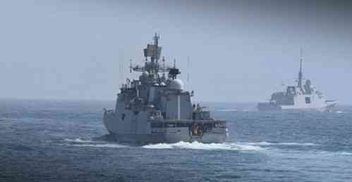 Phase 2 of bilateral exercise between Indian & French Navy conducted in Arabian Sea