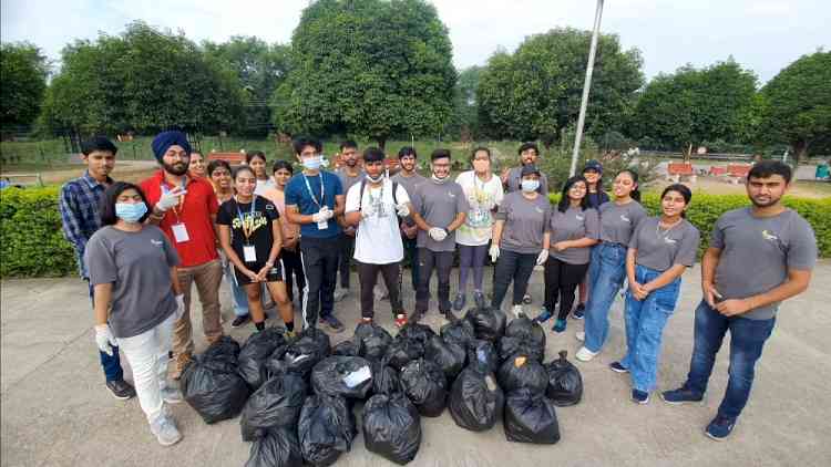 Enactus SSBUICET and Leo Club join forces for remarkable cleanliness drive at Dhanas Lake