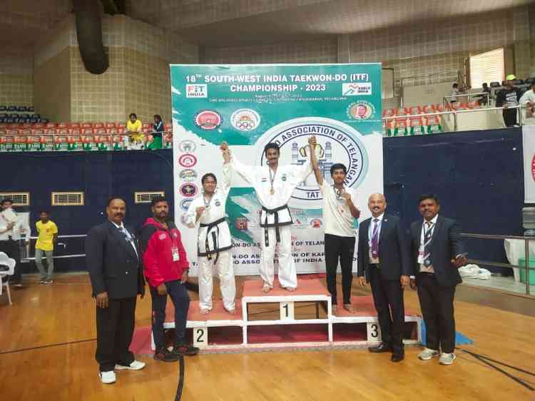 EuroSchool North Campus Student Secures 5 Gold Medals and 1 Silver at 18th South West Zonal Taekwondo Championship 2023