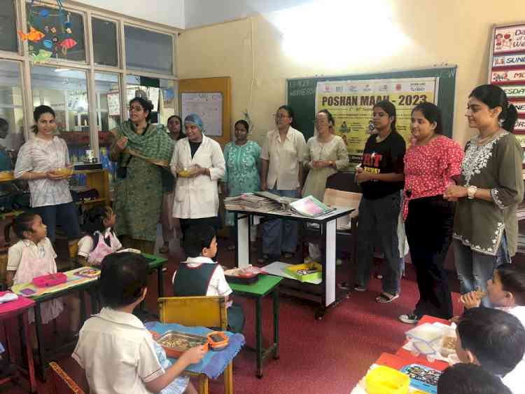 Demonstration and Tasting session of Millets with Tiny tots to Celebrate Poshan Maah