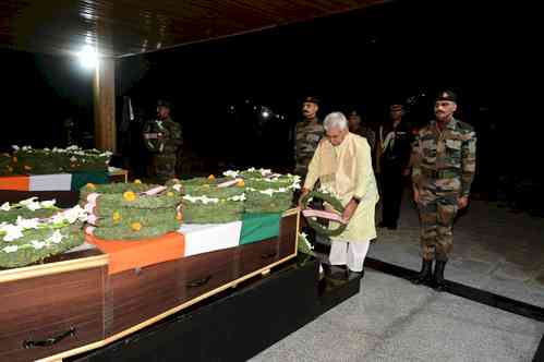 J&K L-G pays homage to Col Manpreet Singh, Major Aashish Dhonchak