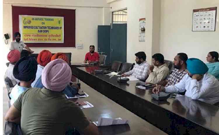 Krishi Vigyan Kendra, Moga organised training on improved cultivation techniques in rabi crops
