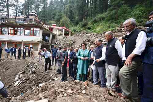 After returning from Himachal, Priyanka urges PM Modi to declare destruction as natural disaster