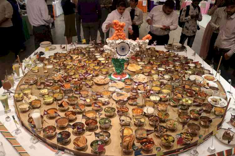 PCTE IHM achieves culinary greatness: World's largest wooden thali with 270 delectable dishes