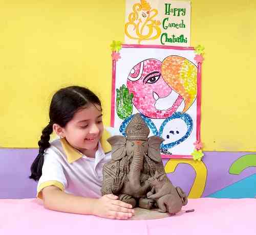 Ganesh Chaturthi celebration at Ivy World School