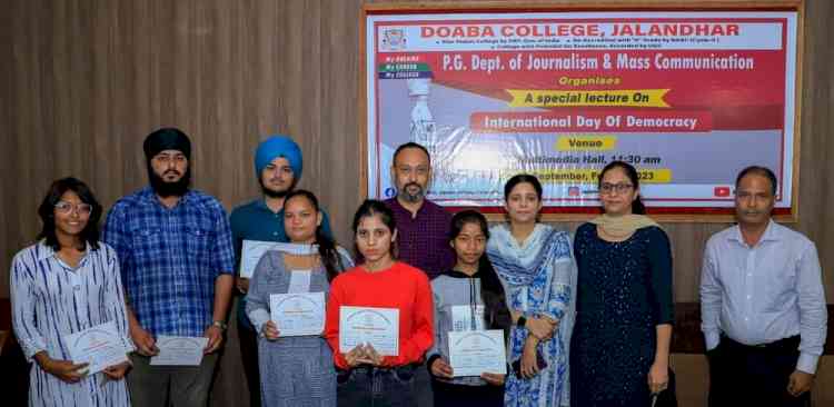 International Day of Democracy celebrated in Doaba College