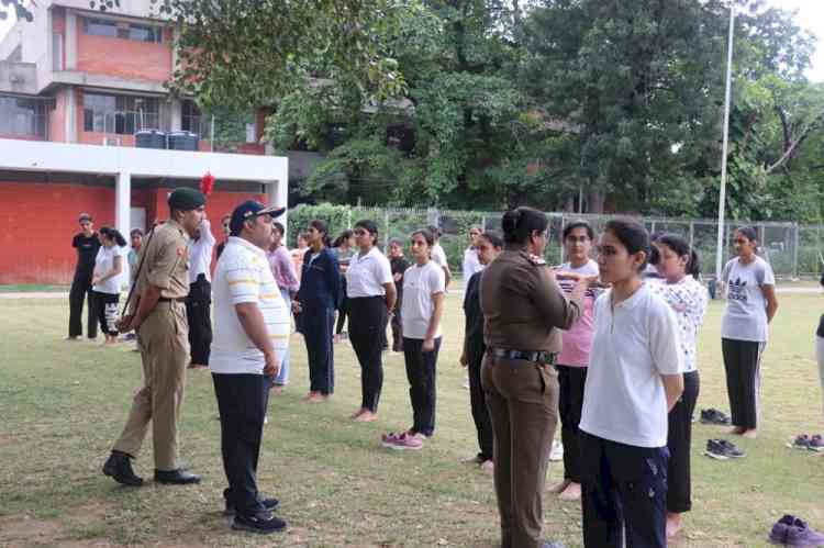 NCC enrolment in Panjab University Campus