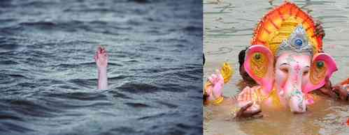 Two drown in Krishna river during Ganesh idols immersion