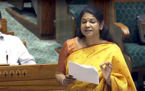 Kanimozhi writes to LS Speaker, demands Bidhuri’s suspension