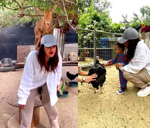 Priyanka seen enjoying ‘farm life’ with daughter Malti ahead of cousin Parineeti’s wedding