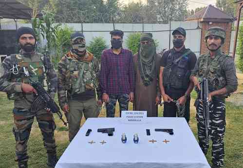 Two terrorists arrested in J&K’s Baramulla