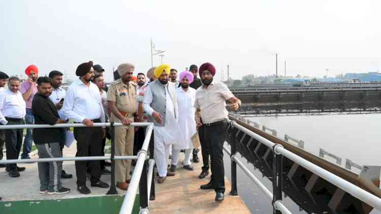 Local Bodies minister visits STP, CETP sites; reiterates commitment of AAP govt to clean buddha nullah 