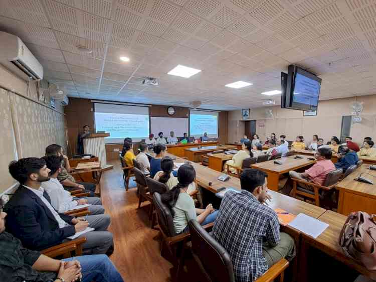 Central Placement Cell organised session for Training & Placement Officers and Student Placement Coordinators of various departments of Panjab University 