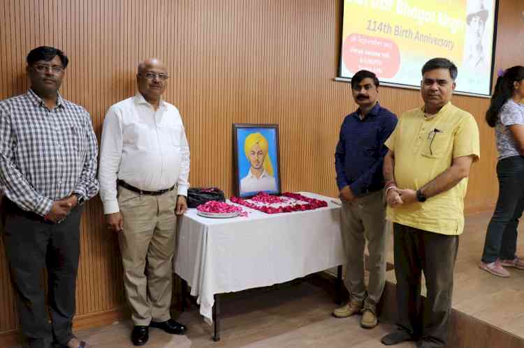 IKGPTU NSS wing observed Birth anniversary of Shaheed E Azam Bhagat Singh 