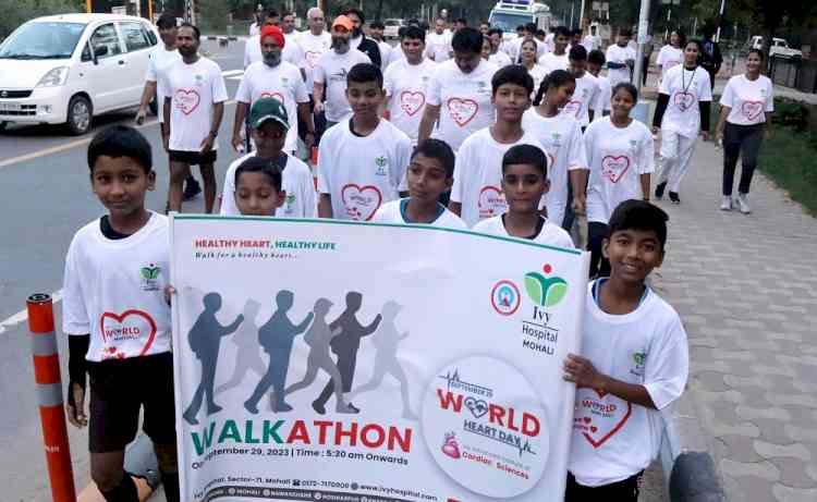 100 take part in ‘walkathon’ on World Heart Day at Sukhna Lake