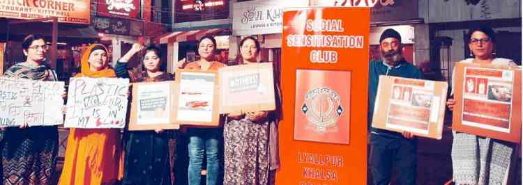 Awareness drive for ban of single use plastic 