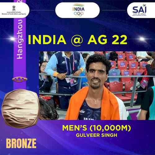 Asian Games: Karthik Kumar, Gulveer claim silver, and bronze; no medals in 400m races (Ld)