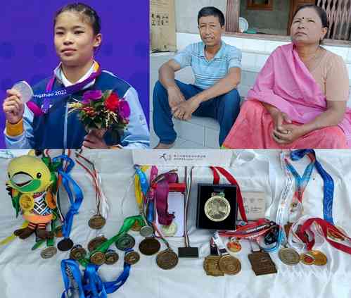 From riot torn Manipur village, Roshibina wins silver in Asian Games