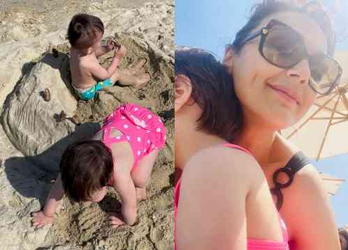 Preity Zinta enjoys beach day with kids in Los Angeles