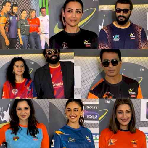 Sonali Bendre, Malaika Arora, Arjun Kapoor, Taapsee, Rakul Preet spotted at Tennis Premier League auction