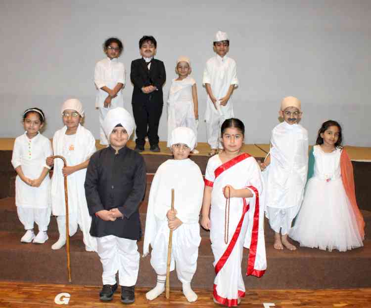 Gandhi Jayanti celebration at Ivy World School