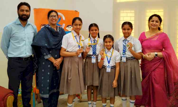 Apeejay School Students Shine in Kheda Watan Punjab Dia Kickboxing Competition 2023