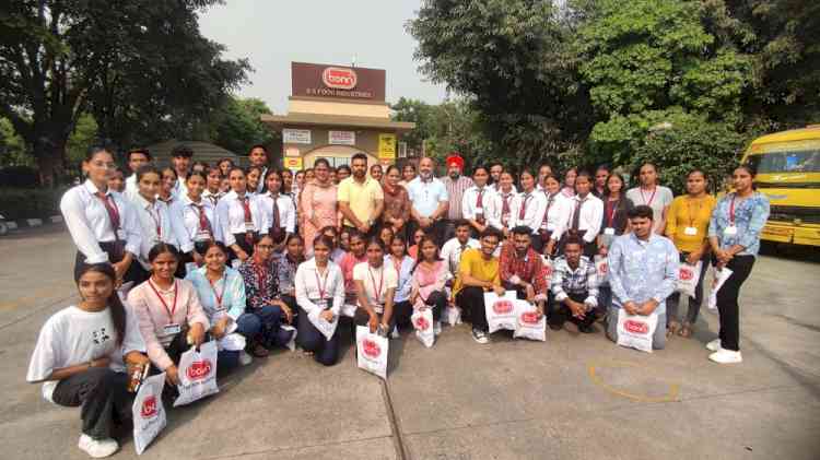 Innocent Hearts College of Management, Loharan, conducts industrial visit at SS Food Industries (Bonn Industries), Ludhiana