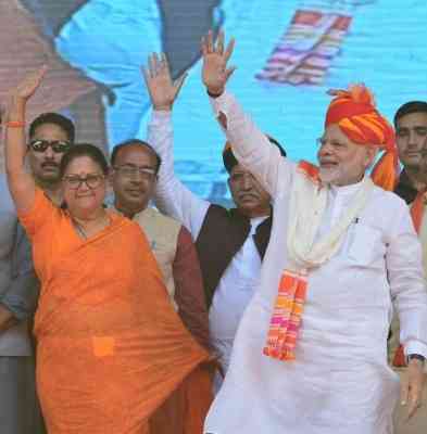 BJP banks on PM Modi's popularity, strong base, but Raje is a problem