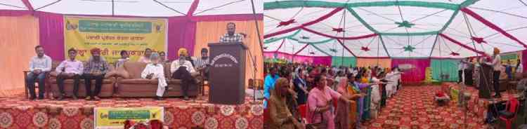 Krishi Vigyan Kendra, Langroya, Shaheed Bhagat Singh Nagar organizes district level camp on paddy residue management
