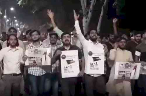 FIR lodged against AMU students for marching in support of Hamas