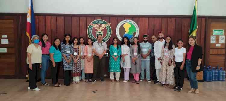 Nauni varsity students undergoing International internship in Philippines