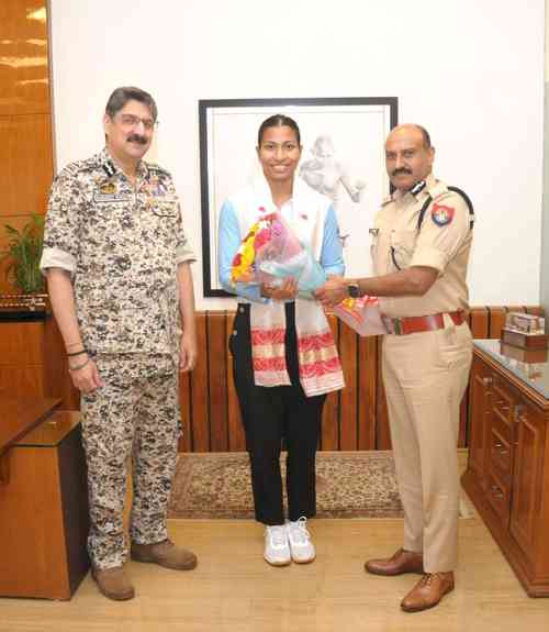 Assam Police honours Lovlina for performance in Asian games