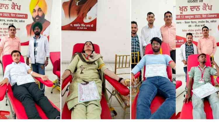Innocent Hearts Group members and students donated blood
