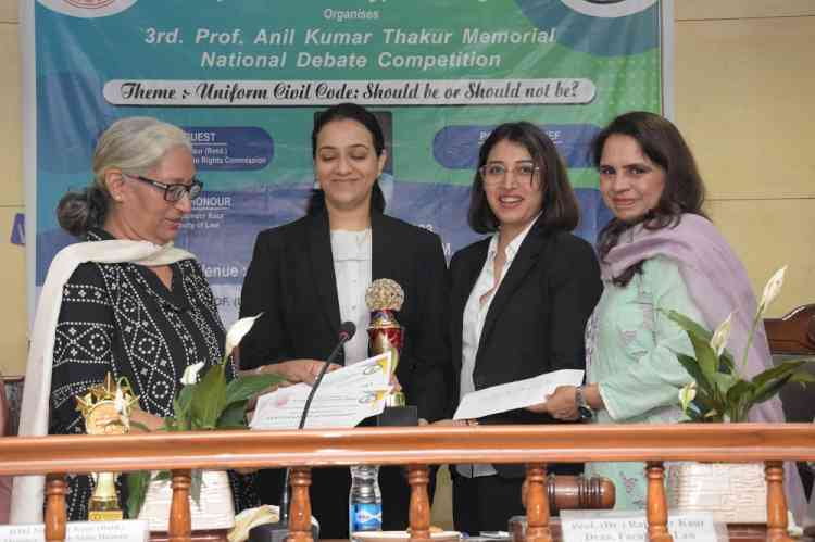 Successful edition of 3rd Prof Dr. Anil Kumar Thakur Memorial National Debate Competition
