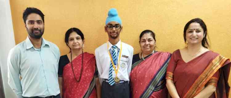 Budding swimming prodigy, Gurvir Singh Mann of Apeejay School